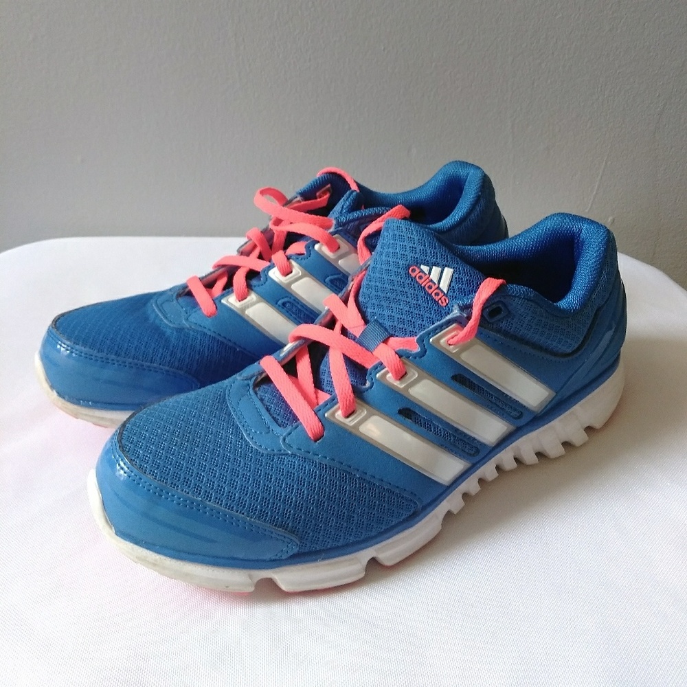 Bright Blue Pink Adidas Shoes